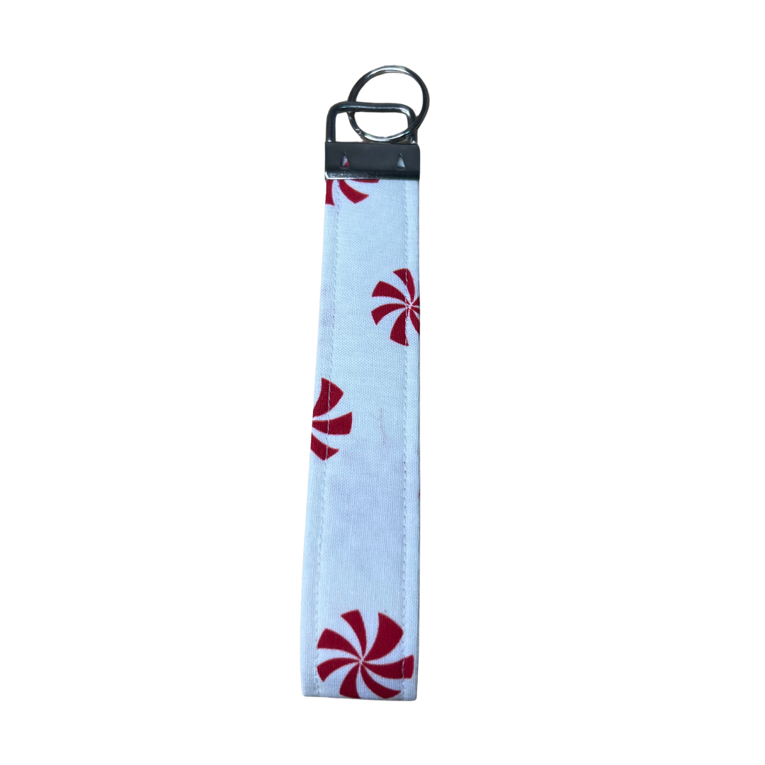 Peppermint Swirls Wristlet